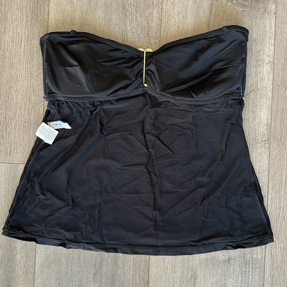 Trina Turk - black strapless tankini - size 8 - Picture 3 of 4